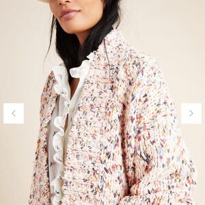 By Anthropologie Aurora Chunky Multi-Color Cardigan
